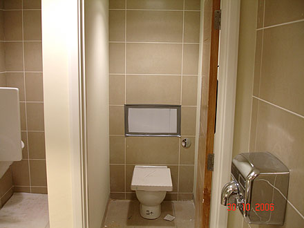 photograph of a commercial tiling job by Versa Tile Ceramics, Hampshire