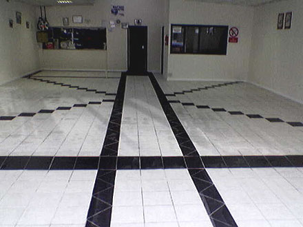 photograph of a commercial tiling job by Versa Tile Ceramics, Hampshire