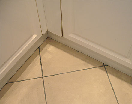 photograph of a floor tiled by Versa Tile Ceramics