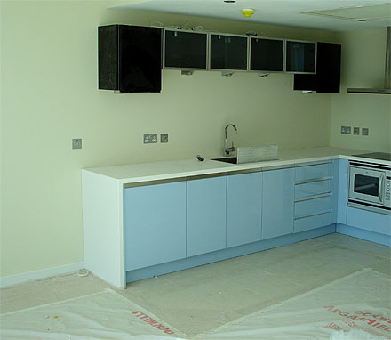 photograph of a floor tiled by Versa Tile Ceramics