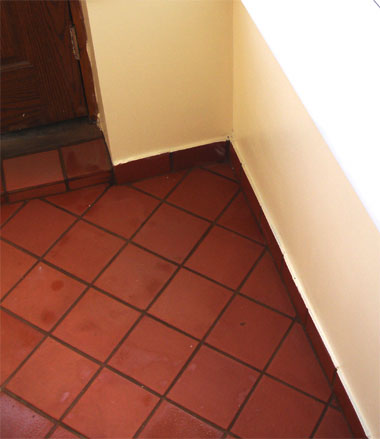 photograph of a floor tiled by Versa Tile Ceramics